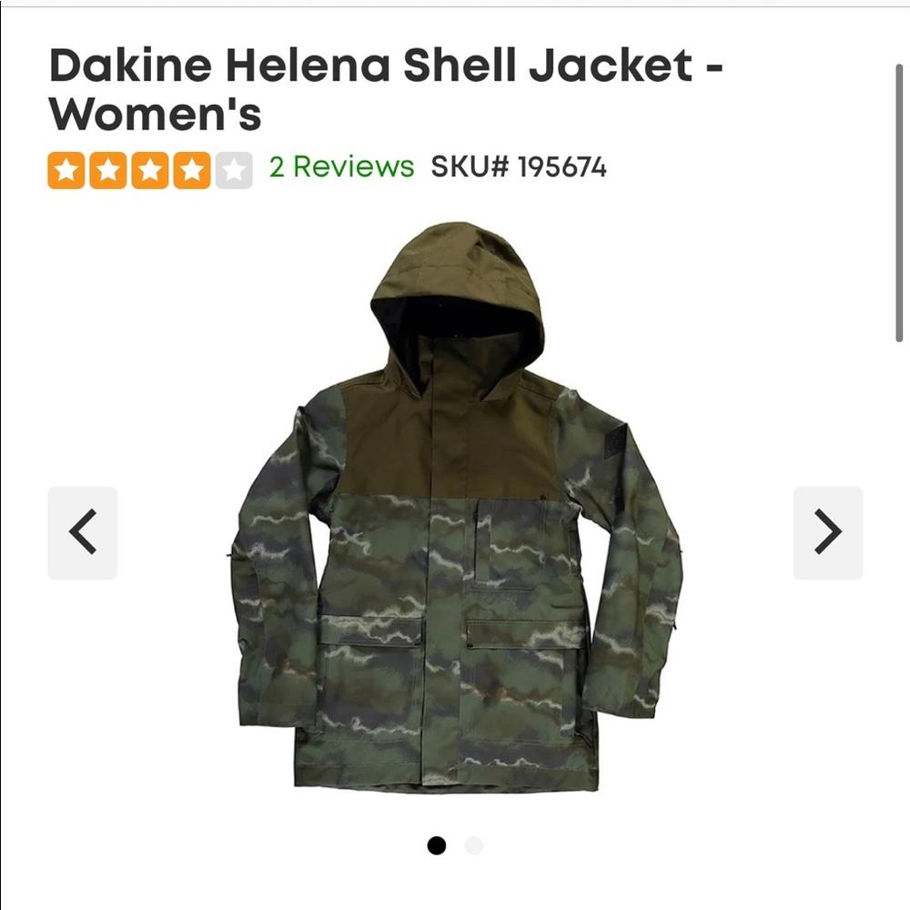 Women’s Dakine 10K Camo Snowboarding Jacket (Medium)